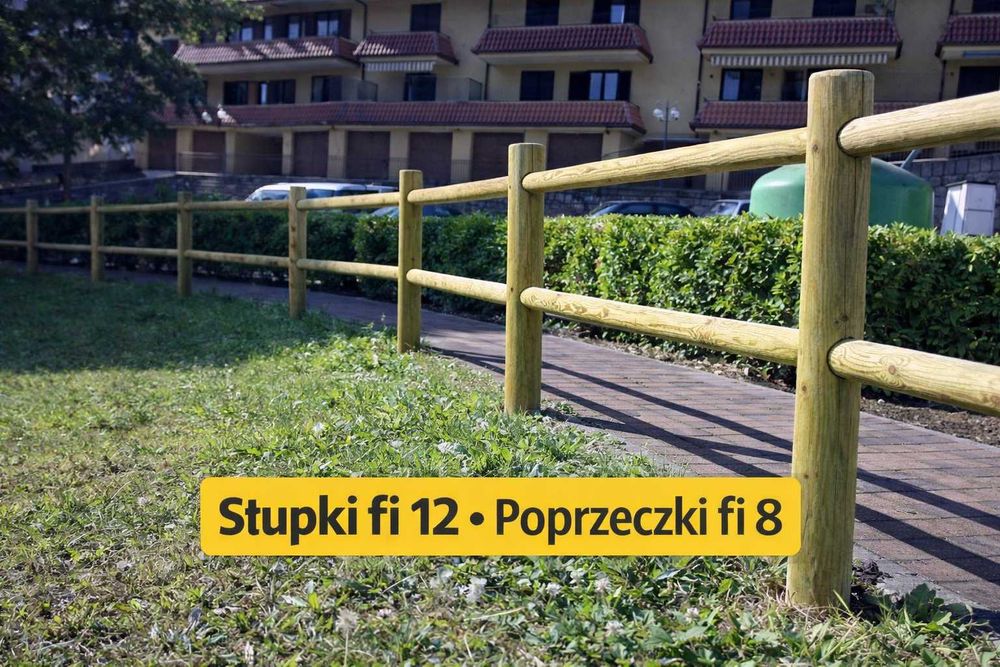 Ogrodzenie Drewniane Padok Zagroda Płot z Bali Lonżownik