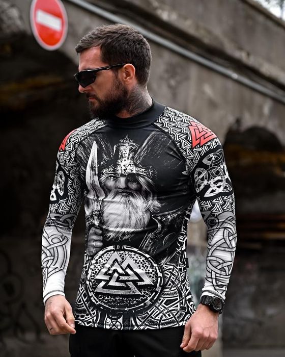 Тактичний військовий Рашгард Odin / рашгард punisher / рашгард Voron