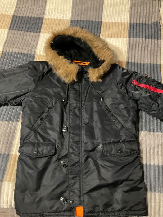 Парка милитари Хамелеон/Chameleon Аляска Classic N-3B Black