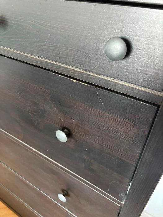OKAZJA! IKEA HEMNES – komoda 6 szuflad, czarnobrąz (602.392.68)