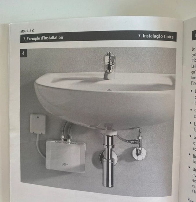 Aquecedor de água instantâneo