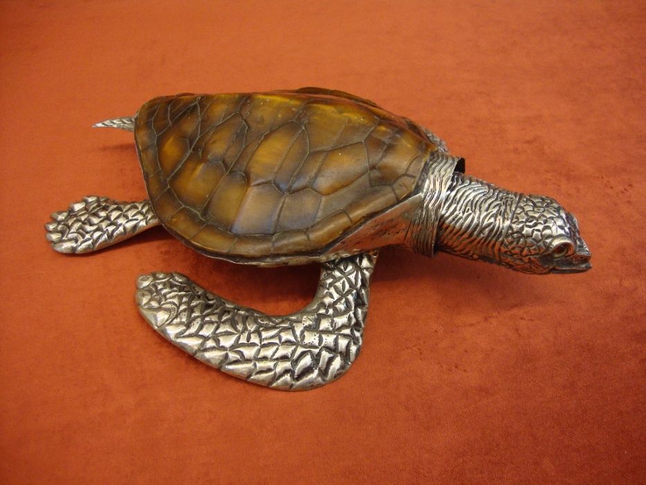 Colar com Pendente em Prata antiga