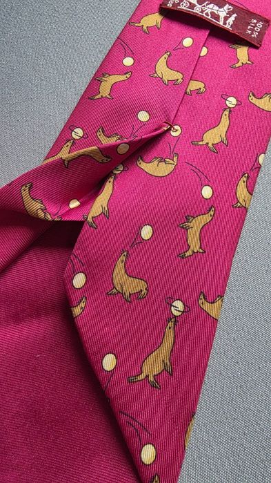 Krawat jedwabny Hermès