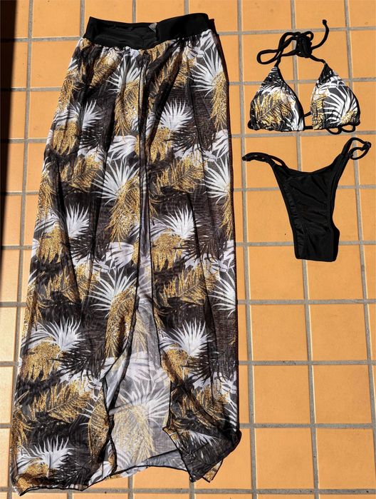 Conjunto de biquini 3 peças novo