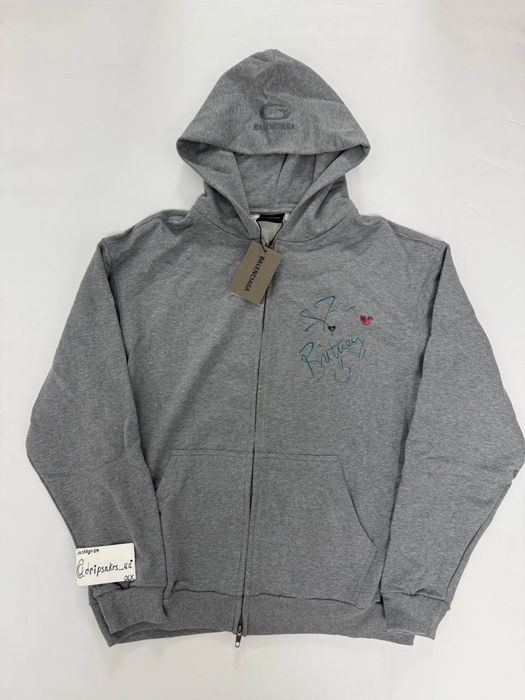 зип худи Balenciaga grey britney spiirs M L