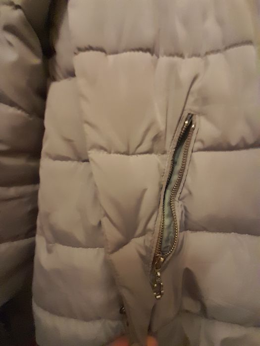 Kurtka jasno szara,gołębia z kapturem,xl