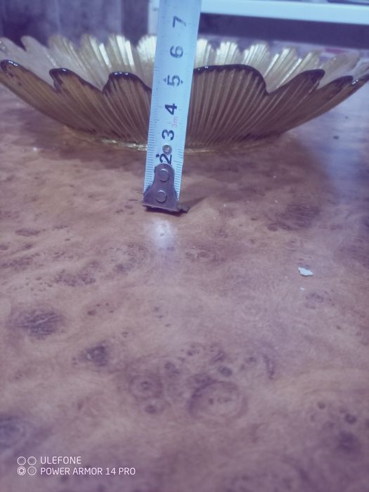 Ваза конфетницы фруктовница СССР.желтая