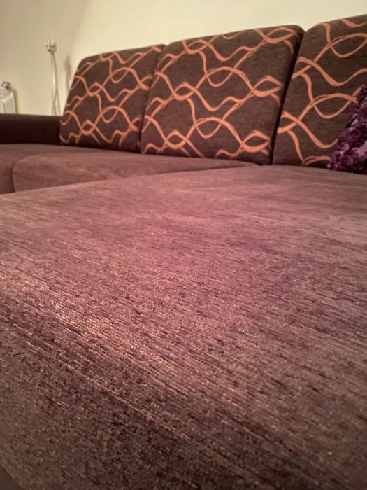 Sofa canto castanho