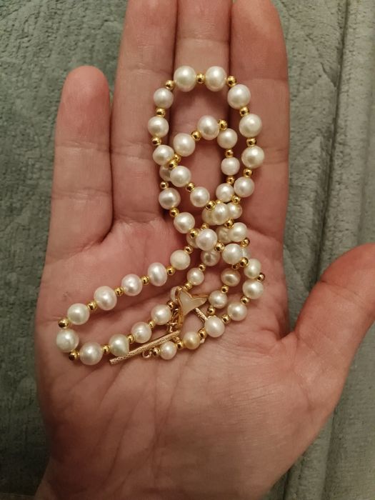 Naszyjnik perły naturalne