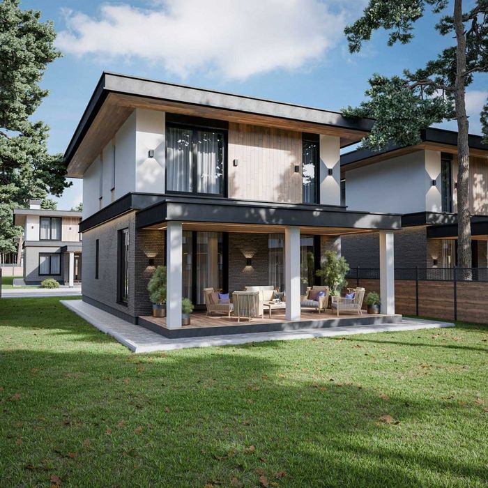 Сучасний Двоповерховий Будинок 150м2 та 5 соток у с. Білогородка