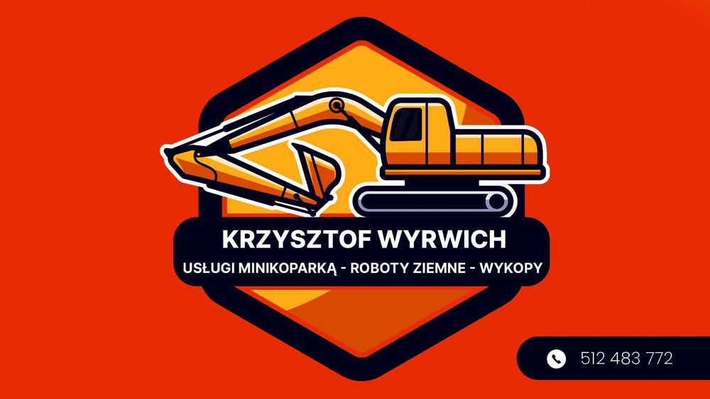 Usługi minikoparką, wykopy, wynajem, prace ziemne