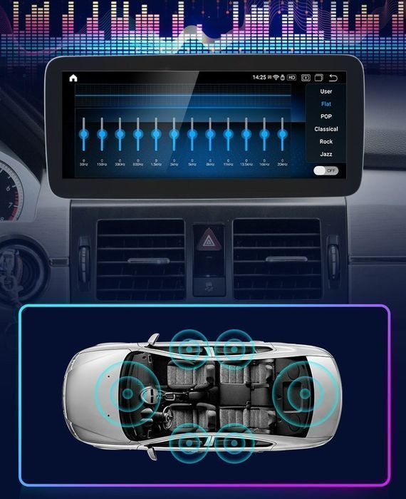 Mercedes GLK 2008–2015 – Radio Android 10.25" CarPlay