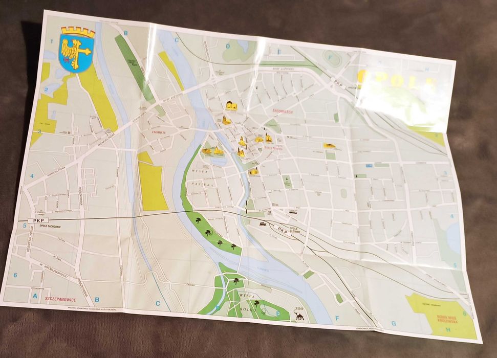 OPOLE - mini przewodnik kieszonkowy z planem miasta