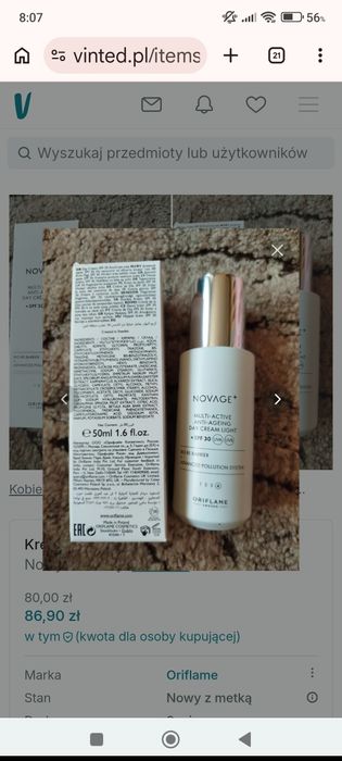 Krem SPF przeciw zmarszczkowy