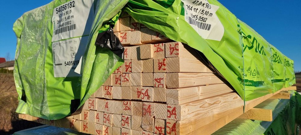Łaty suche, strugane 38x63mm/34x45/45x45, skandynawskie!!!