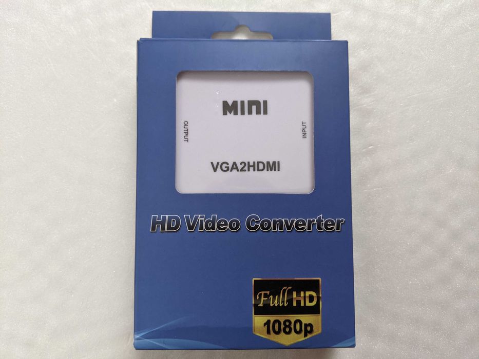 Конвертер, адаптер VGA to HDMI + mini USB + аудіо Jack 3.5
