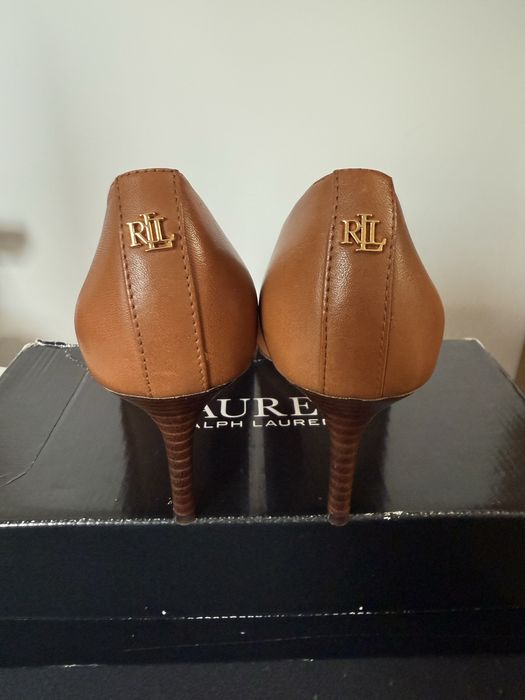Nowe szpilki skórzane marki Ralph Lauren w rozm.37 - 100% oryginał