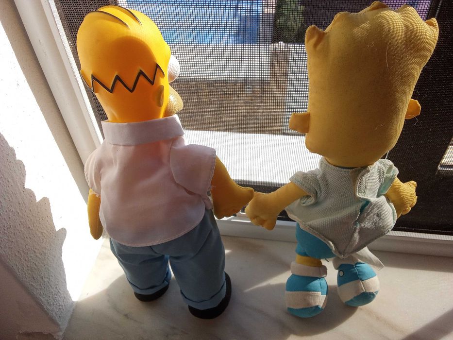Bart e Homer Simpsons 1990