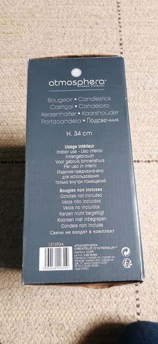 Castiçal de mesa preto 5 Velas NOVO