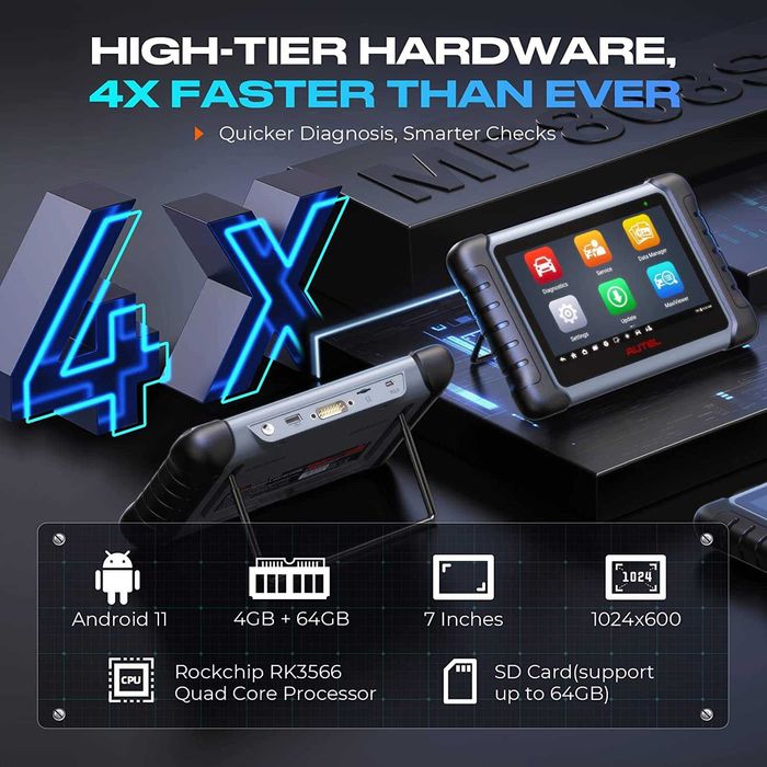 Máq. Diagnostico Auto Autel MP808S em Portugues