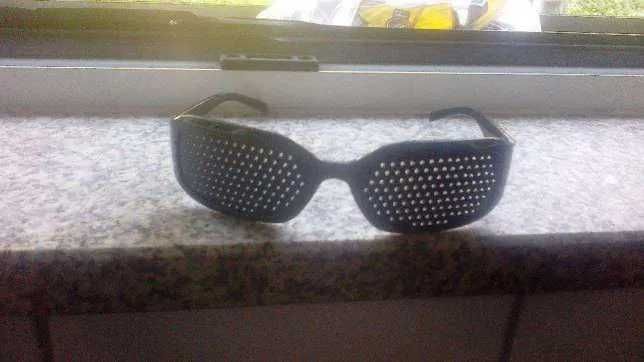 Óculos descanso terapêuticos visão pinhole aviador exercitar NOVO