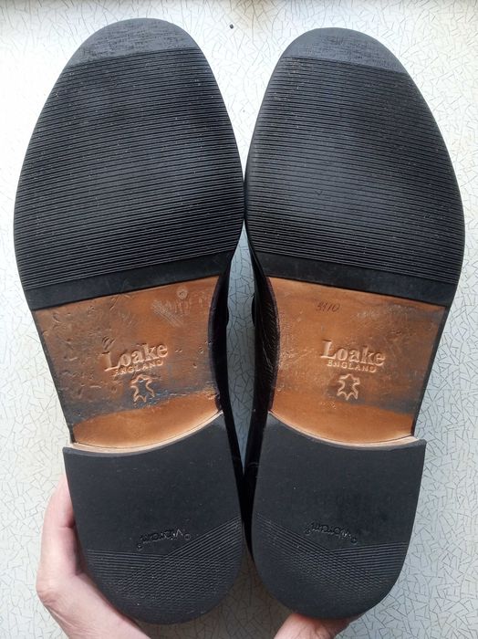 Кожаные туфли мокасины лоферы LOAKE, Англия, размер UK 9, длина стельки 28 см