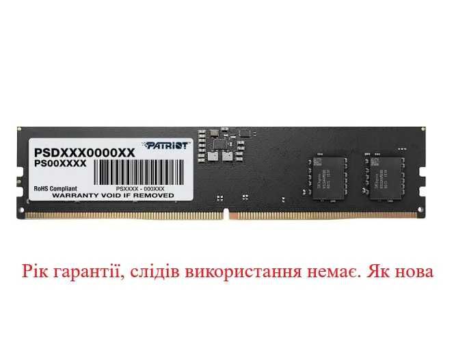 Модуль памяти Patriot DDR5 8GB 4800MHz Signature (PSD58G480041)