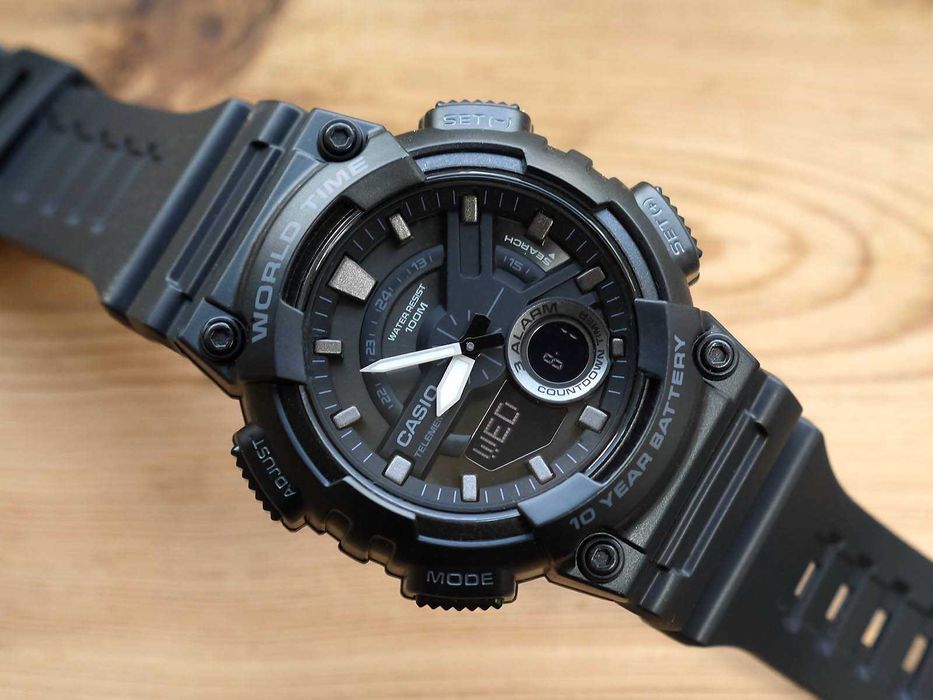 Casio AEQ-110W-1BV батарейка на 10 лет