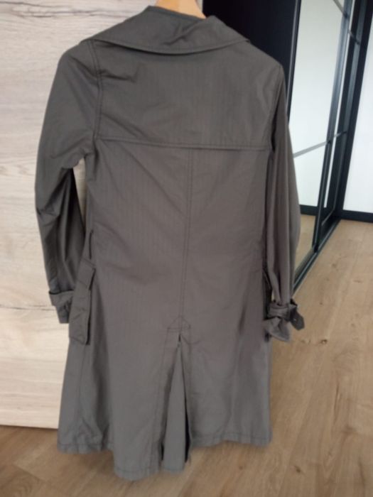 Trencz płaszcz khaki Solar bawełna s
