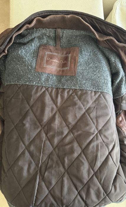 Casaco / Blusão de Pele da Massimo Dutti
