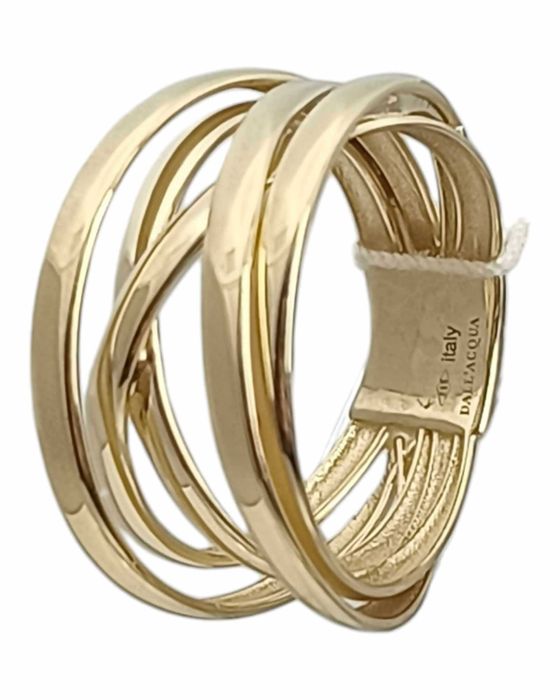 Złoty, nowoczesny pierścionek pr 585 Dall'Acqua E9/SO/RIVER/A036