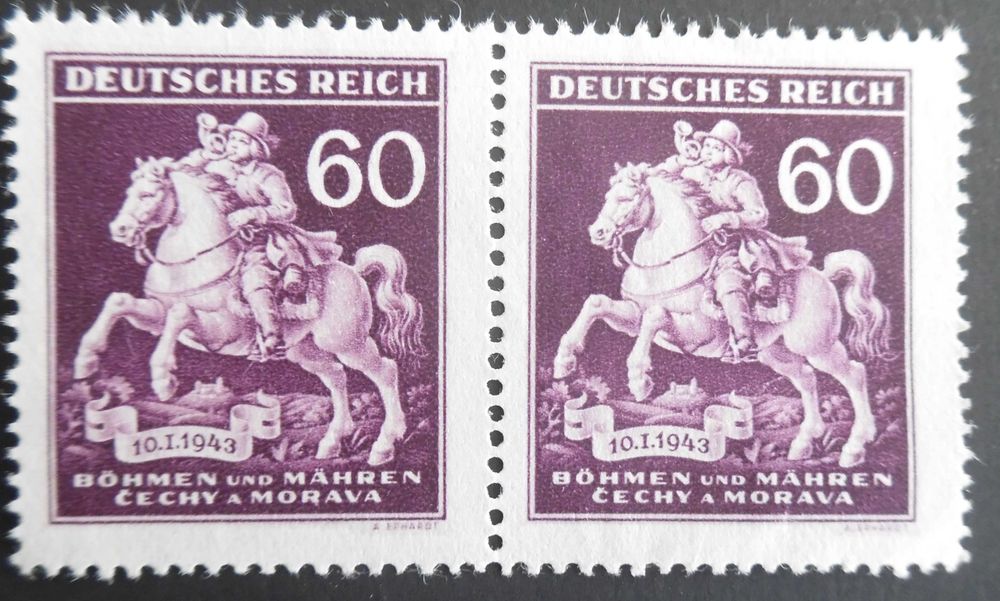 Selos Alemanha Nazi 1933/45- Ocupação Chéquia e Morávia Par NOVO