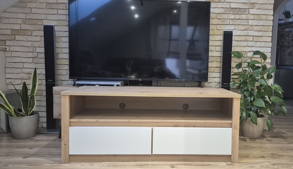Stolik szafka pod telewizor rtv dąb jasny sonoma