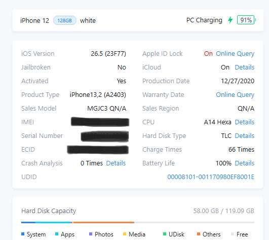 Iphone 12 128Gb Branco 100%