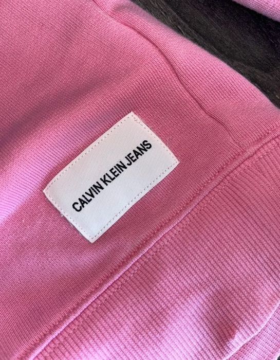 Calvin Klein Jeans różowa bluza z kapturem