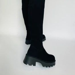 Ботфорти замшеві чоботи