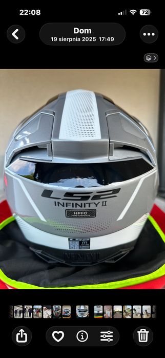 Kask motocyklowy LS2 Infinity II, rozm. M, 57 - 58 cm.