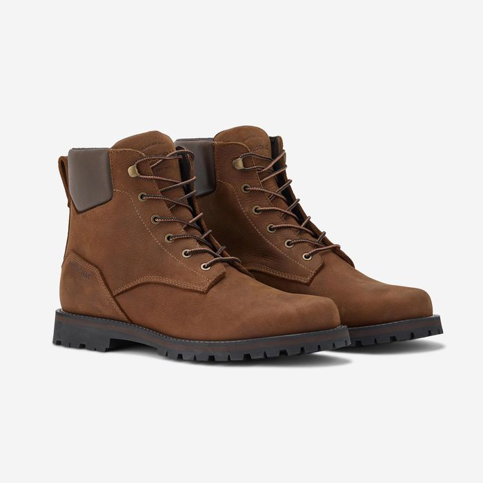 Botas de Caça Resistentes em Couro Crosshunt 510 HTG Castanho