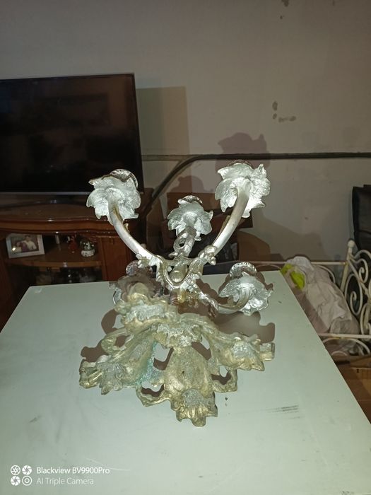 Castiçal 5 velas em latão
