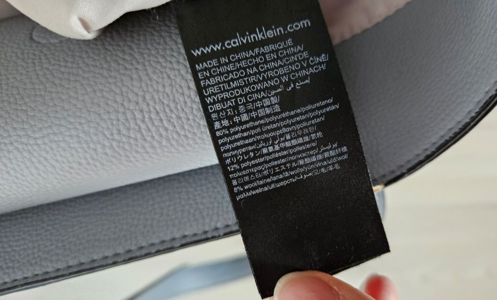 Torba ck torebka Calvin klein shoper szoper niebieska Szara szoperka