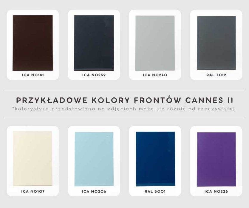 PG LAKIER Kuchnia CANNES meble szafki kuchenne połysk TRANSPORT wycena