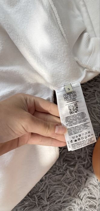 Bluza Guess Icon Logo Hoodie Biała S 100% Bawełna