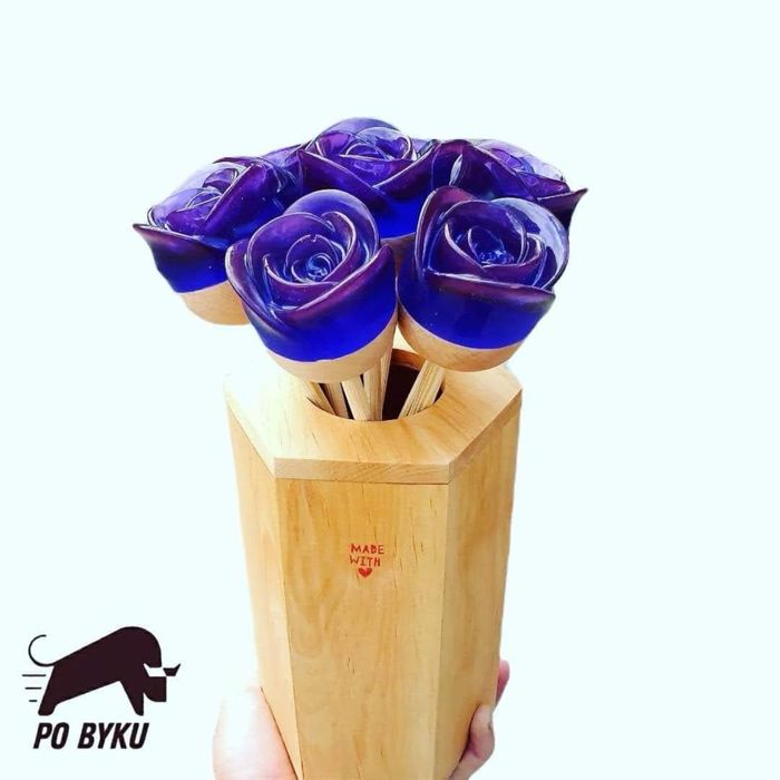 Róża komunia chrzest pamiątka prezent wieczna róża