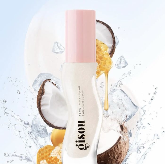 Масло, олійка, блиск для губ Gisou Honey Infused Lip Oil Coconut Frost