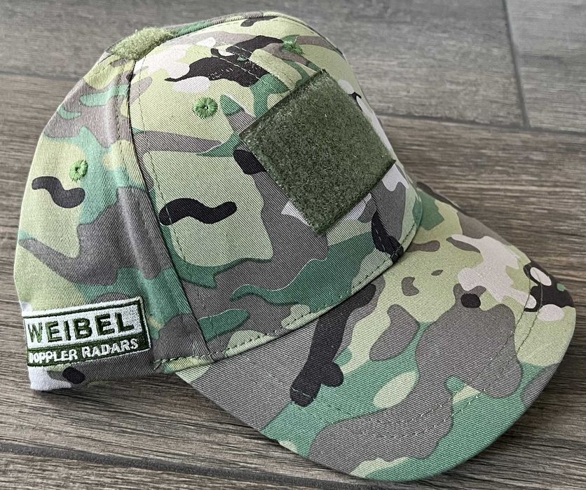 Czapka z daszkiem w kamuflażu MultiCam z rzepem i logo WEIBEL