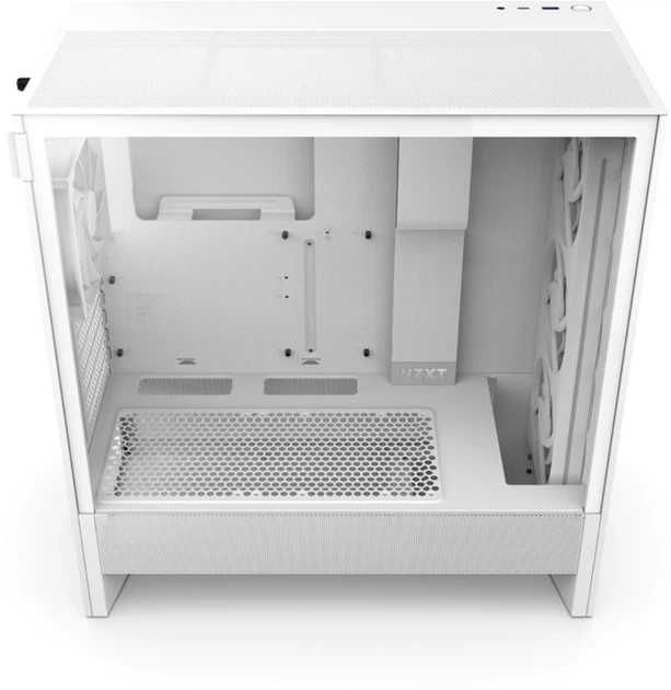 Корпус для ПК NZXT H5 flow RGB, білий