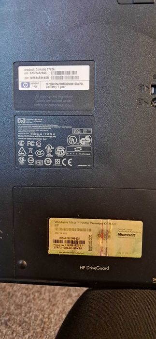 Laptop HP Compaq 6720s
