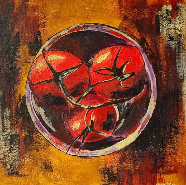 Помідори - авторський живопис, картина