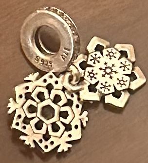 Pandora Snowflake Double Dangle – Prata 925 – Original
