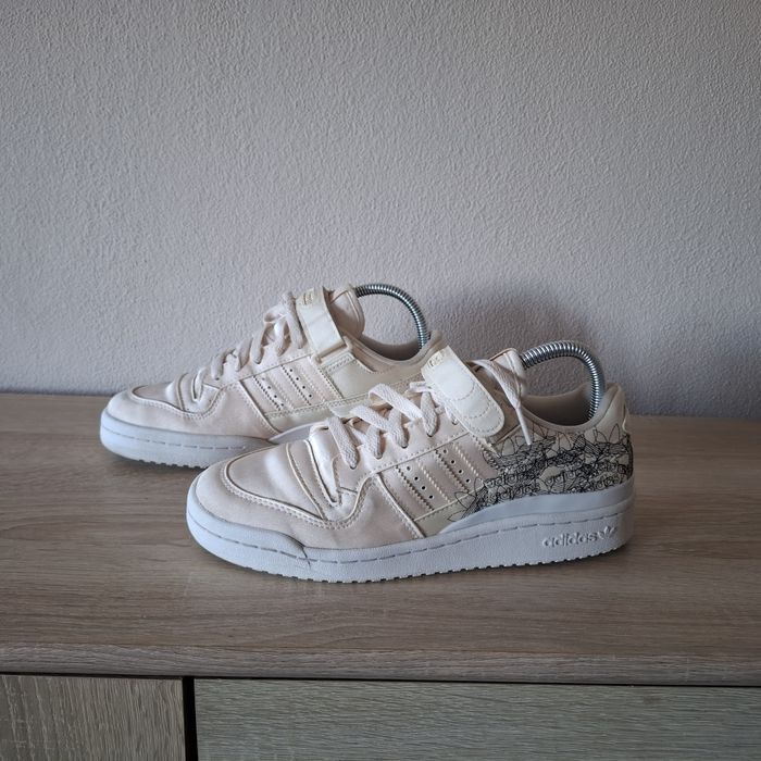 Adidas Originals Forum 84 Low Jumbled Stitch 38,5 beżowe sneakersy
